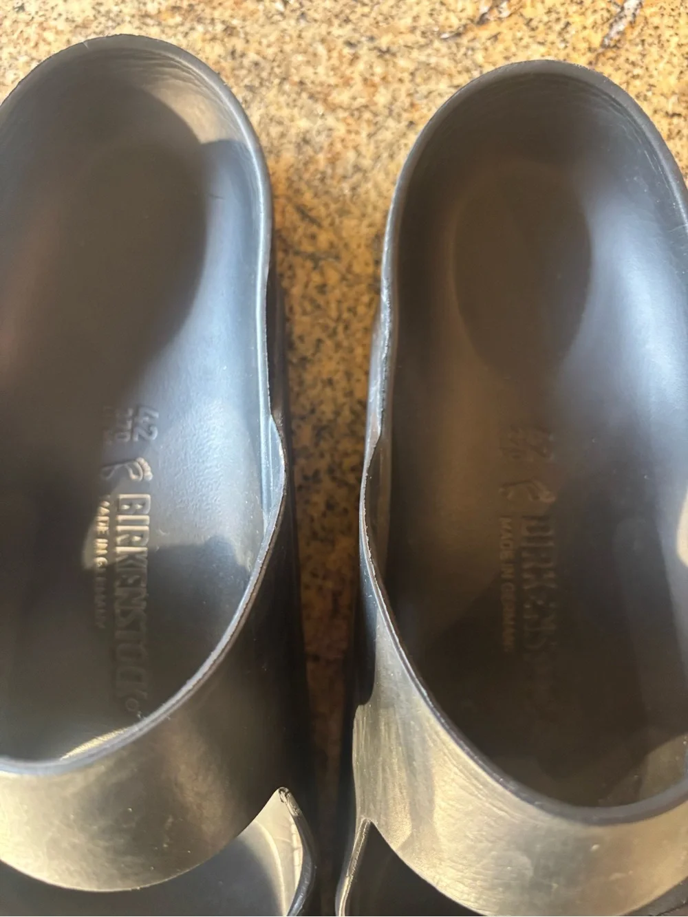 Birkenstock Men's Black Two-Strap Arizona EVA Slide Sandals 43